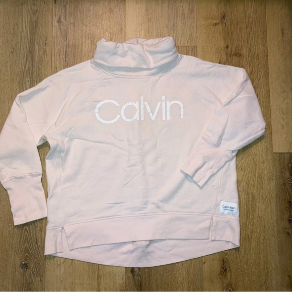 Calvin Klein Sweaters - Calvin Klein Performance Womens Logo Pink Sweater Size Large | Casual Preppy